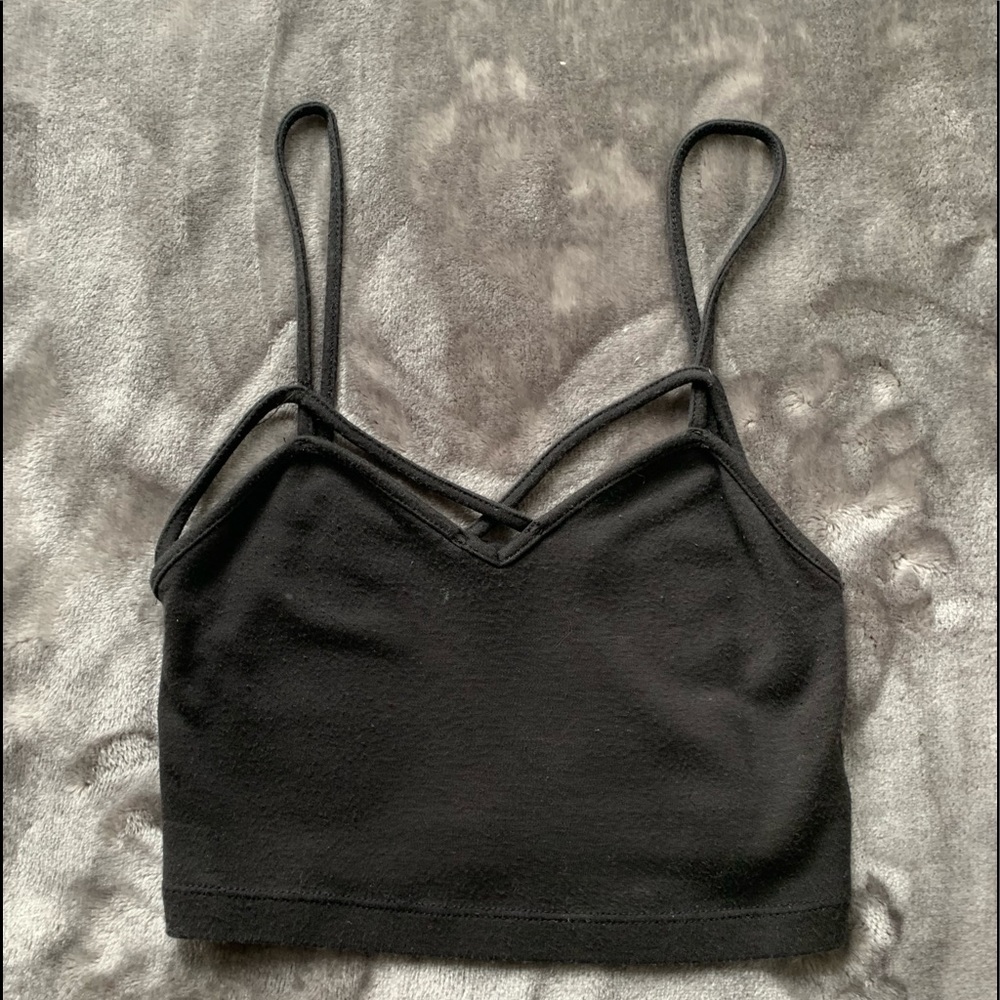 Black Brandy Melville crop top - Picture 1 of 4